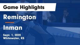 Remington  vs Inman  Game Highlights - Sept. 1, 2020
