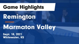 Remington  vs Marmaton Valley Game Highlights - Sept. 18, 2021