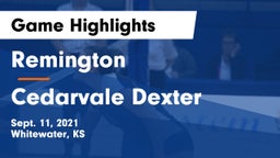 Remington  vs Cedarvale Dexter Game Highlights - Sept. 11, 2021