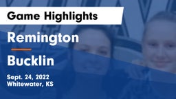 Remington  vs Bucklin Game Highlights - Sept. 24, 2022