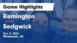 Remington  vs Sedgwick Game Highlights - Oct. 5, 2023