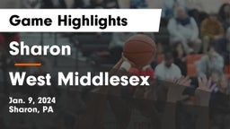 Sharon  vs West Middlesex   Game Highlights - Jan. 9, 2024