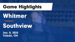 Whitmer  vs Southview  Game Highlights - Jan. 8, 2024