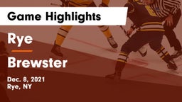 Rye  vs Brewster  Game Highlights - Dec. 8, 2021