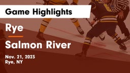Rye  vs Salmon River Game Highlights - Nov. 21, 2023