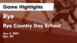 Rye  vs Rye Country Day School Game Highlights - Jan. 5, 2024