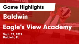 Baldwin  vs Eagle's View Academy Game Highlights - Sept. 27, 2021