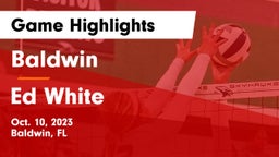 Baldwin  vs Ed White Game Highlights - Oct. 10, 2023