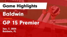 Baldwin  vs GP 15 Premier  Game Highlights - Jan. 7, 2024