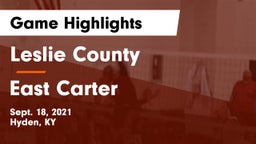 Leslie County  vs East Carter Game Highlights - Sept. 18, 2021