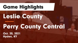 Leslie County  vs Perry County Central Game Highlights - Oct. 20, 2021
