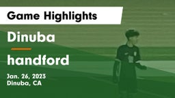 Dinuba  vs handford Game Highlights - Jan. 26, 2023