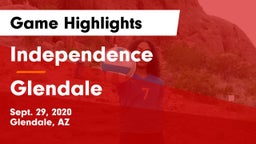Independence  vs Glendale  Game Highlights - Sept. 29, 2020