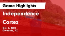 Independence  vs Cortez Game Highlights - Oct. 7, 2020