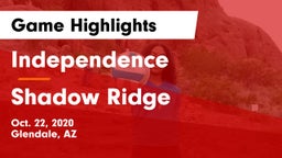 Independence  vs Shadow Ridge  Game Highlights - Oct. 22, 2020