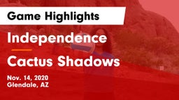 Independence  vs Cactus Shadows Game Highlights - Nov. 14, 2020