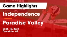 Independence  vs Paradise Valley  Game Highlights - Sept. 10, 2022