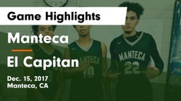 Manteca  vs El Capitan  Game Highlights - Dec. 15, 2017