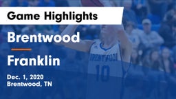Brentwood  vs Franklin  Game Highlights - Dec. 1, 2020