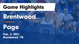 Brentwood  vs Page  Game Highlights - Feb. 2, 2021