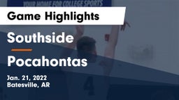 Southside  vs Pocahontas  Game Highlights - Jan. 21, 2022