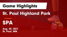 St. Paul Highland Park  vs SPA Game Highlights - Aug. 28, 2021
