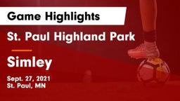 St. Paul Highland Park  vs Simley  Game Highlights - Sept. 27, 2021
