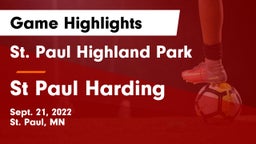 St. Paul Highland Park  vs St Paul Harding Game Highlights - Sept. 21, 2022