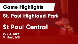 St. Paul Highland Park  vs St Paul Central Game Highlights - Oct. 4, 2022