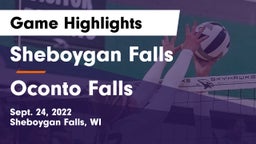 Sheboygan Falls  vs Oconto Falls  Game Highlights - Sept. 24, 2022