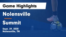 Nolensville  vs Summit  Game Highlights - Sept. 29, 2020