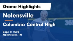 Nolensville  vs Columbia Central High Game Highlights - Sept. 8, 2022