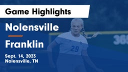 Nolensville  vs Franklin  Game Highlights - Sept. 14, 2023