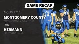 Recap: Montgomery County  vs. Hermann  2016