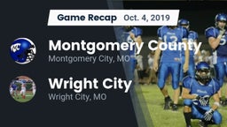 Recap: Montgomery County  vs. Wright City  2019