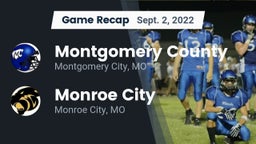Recap: Montgomery County  vs. Monroe City  2022