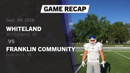 Recap: Whiteland  vs. Franklin Community  2016