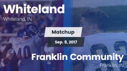 Matchup: Whiteland High vs. Franklin Community  2017