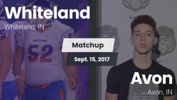 Matchup: Whiteland High vs. Avon  2017
