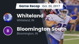 Recap: Whiteland  vs. Bloomington South  2017