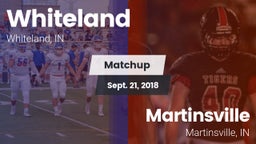 Matchup: Whiteland High vs. Martinsville  2018