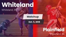 Matchup: Whiteland High vs. Plainfield  2018