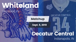 Matchup: Whiteland High vs. Decatur Central  2019