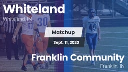 Matchup: Whiteland High vs. Franklin Community  2020