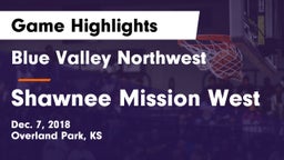 Blue Valley Northwest  vs Shawnee Mission West Game Highlights - Dec. 7, 2018