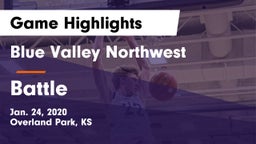 Blue Valley Northwest  vs Battle  Game Highlights - Jan. 24, 2020