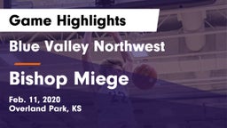 Blue Valley Northwest  vs Bishop Miege  Game Highlights - Feb. 11, 2020