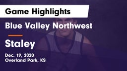 Blue Valley Northwest  vs Staley  Game Highlights - Dec. 19, 2020