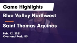 Blue Valley Northwest  vs Saint Thomas Aquinas  Game Highlights - Feb. 12, 2021
