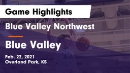 Blue Valley Northwest  vs Blue Valley  Game Highlights - Feb. 22, 2021